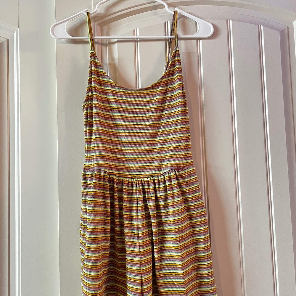 Multicolored Striped Romper